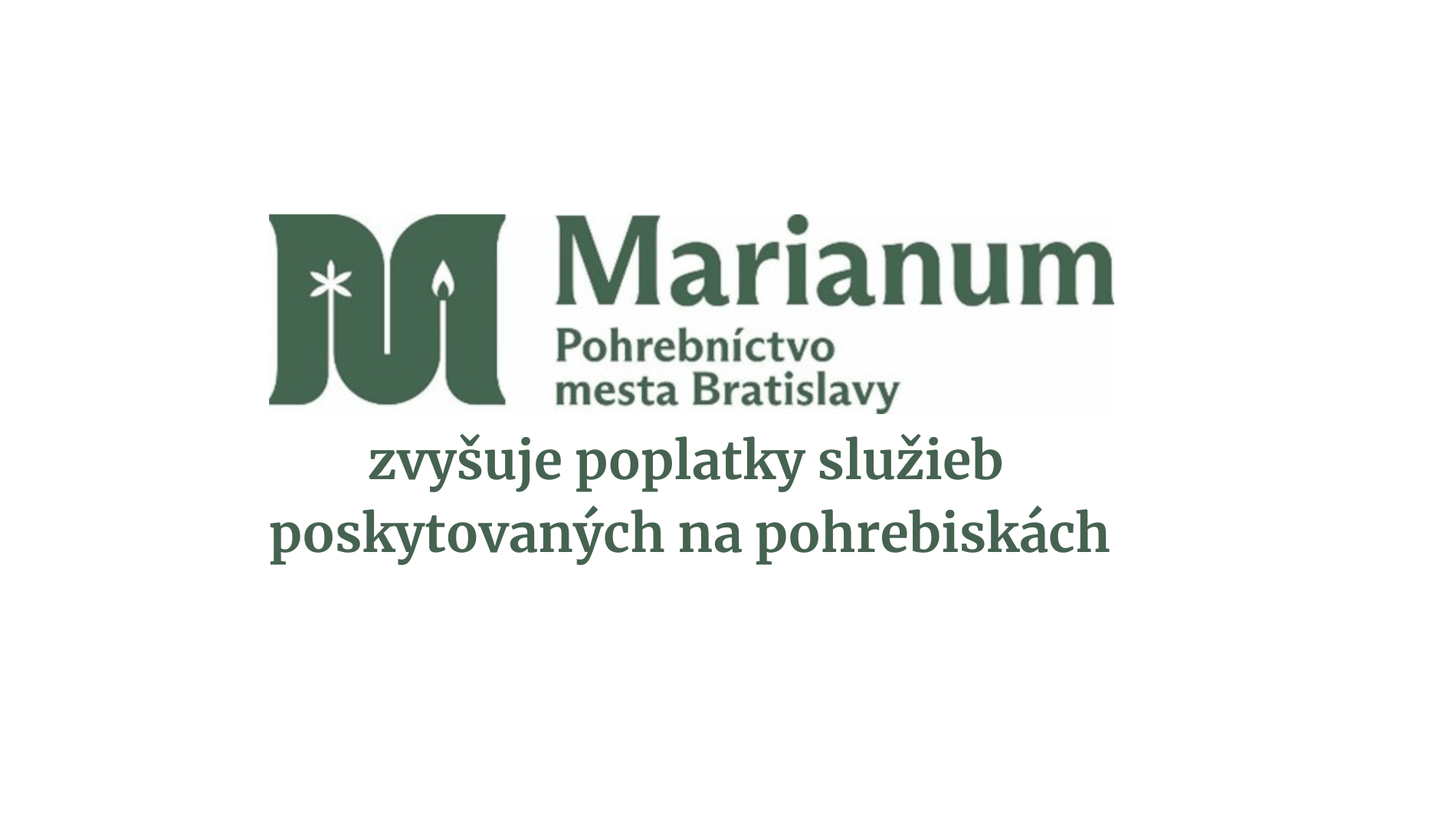 Marianum od augusta zvyšuje poplatky na cintorínoch Bratislavy