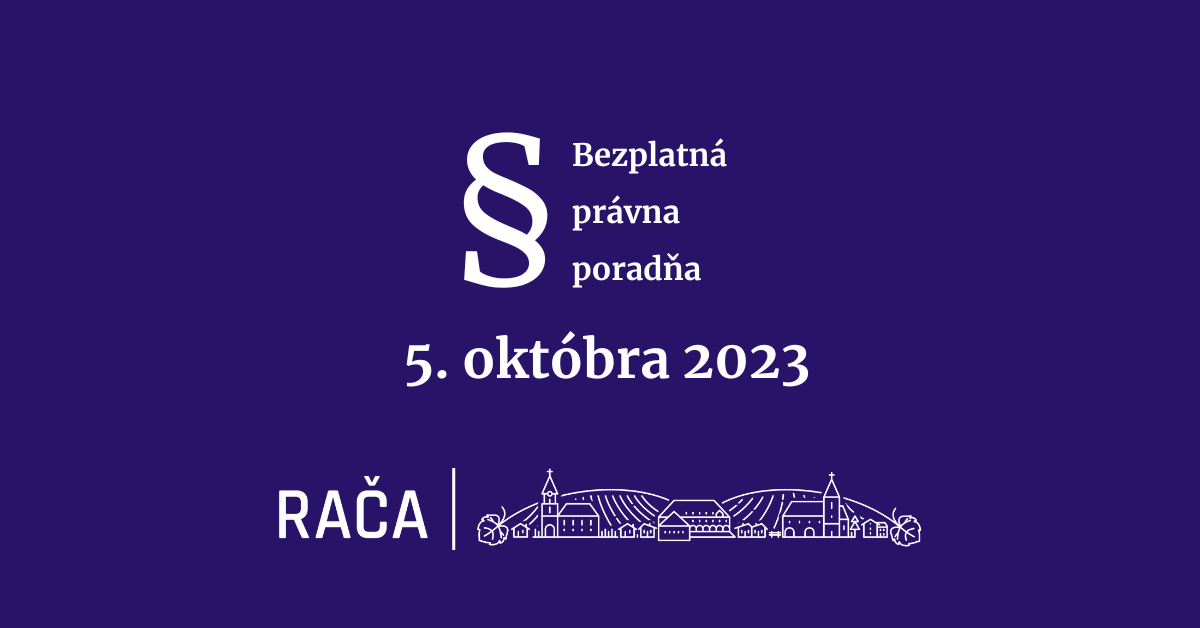 Bezplatná právna poradňa už tento štvrtok
