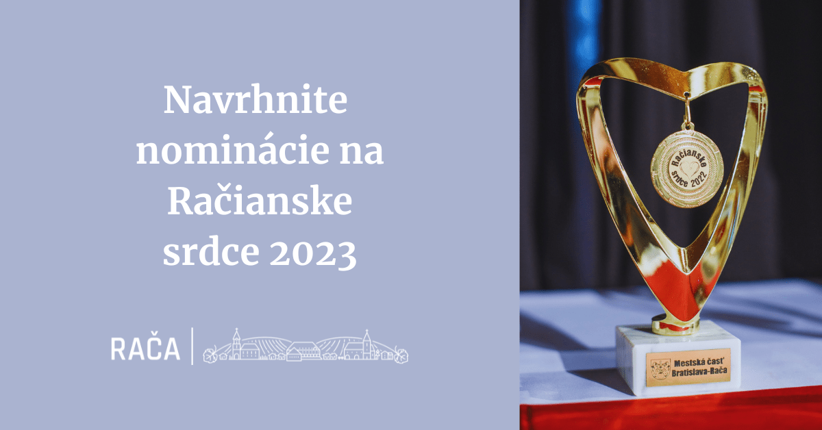 Navrhnite nominácie na Račianske srdce 2023