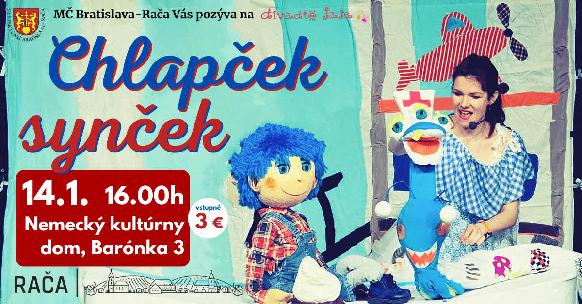 Divadlo Jaja príde do Rače s predstavením „Chlapček synček“