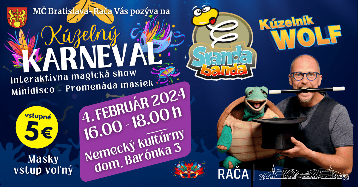 KÚZELNÝ KARNEVAL: Kúzelník WOLF a SRANDA BANDA