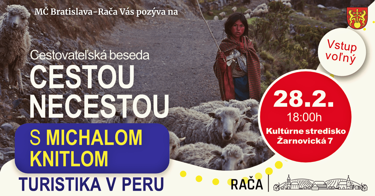 Cestovateľská beseda o turistike v Peru s Michalom Knitlom