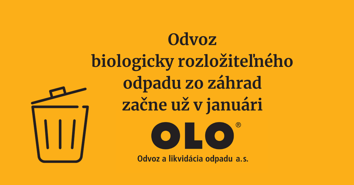 Odvoz biologicky rozložiteľného odpadu začne už v januári
