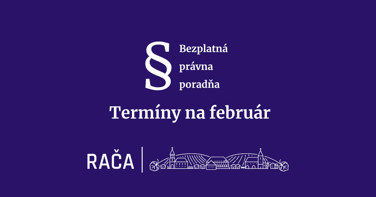 Bezplatná právna poradňa už tento štvrtok + februárové termíny
