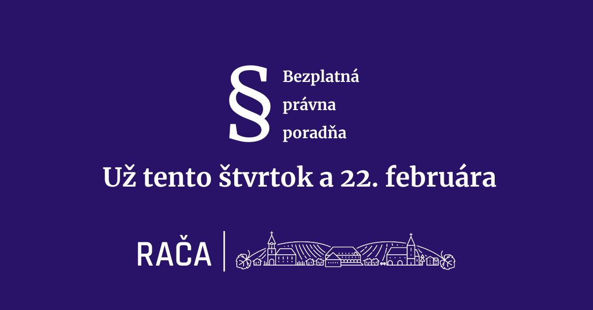 Bezplatná právna poradňa už tento štvrtok