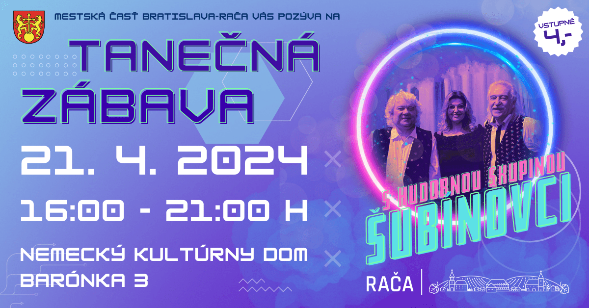 Tanečná zábava so Šubínovcami už túto nedeľu