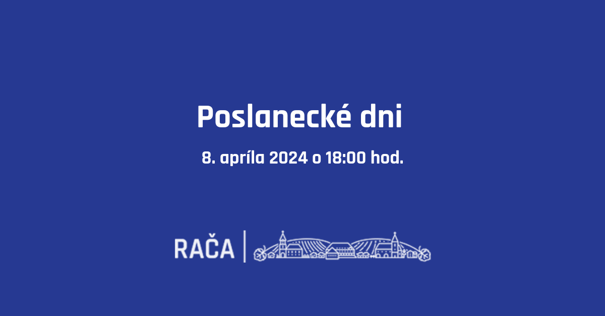 Stretnutia s poslancami sa uskutočnia 8. apríla
