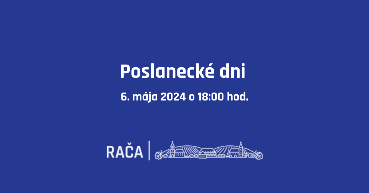 Stretnutia s poslancami sa uskutočnia 6. mája