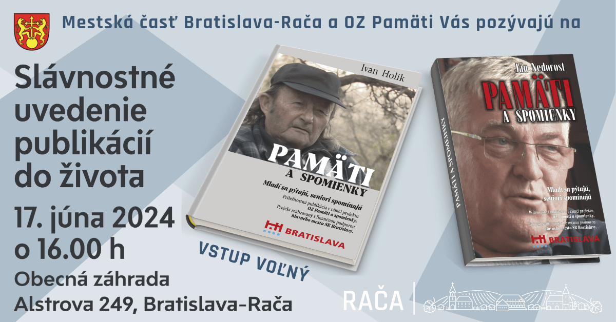 Slávnostné uvedenie publikácií – Ivan Holík a Ján Nedorost