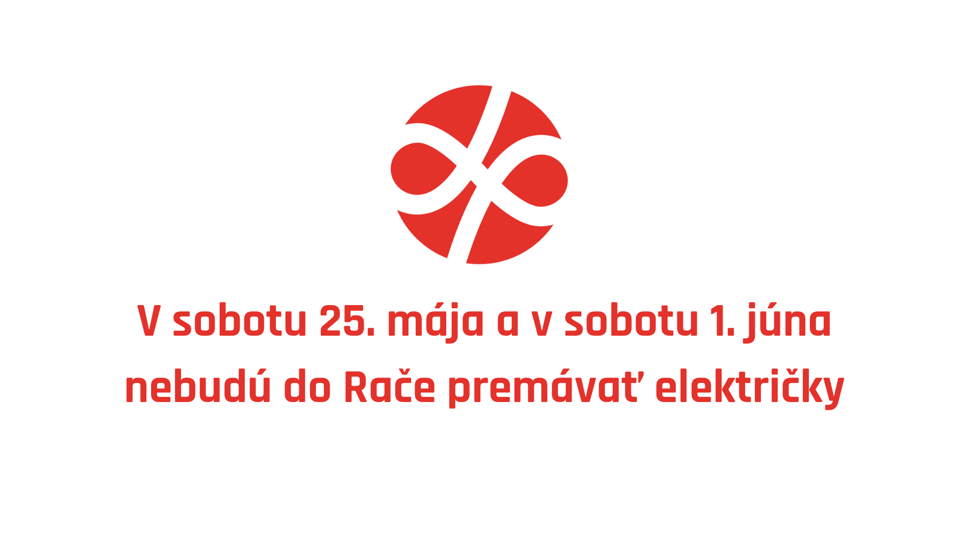 V sobotu nebudú premávať električky do Rače