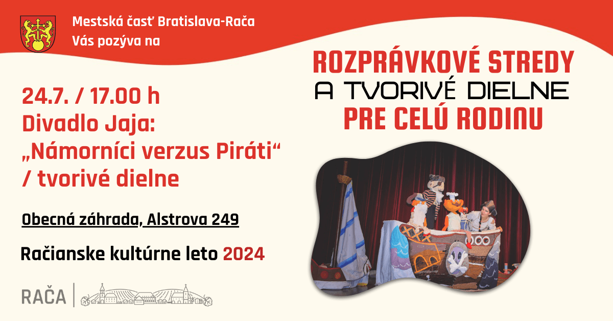 Divadlo Jaja: NÁMORNÍCI VERZUS PIRÁTI / tvorivé dielne