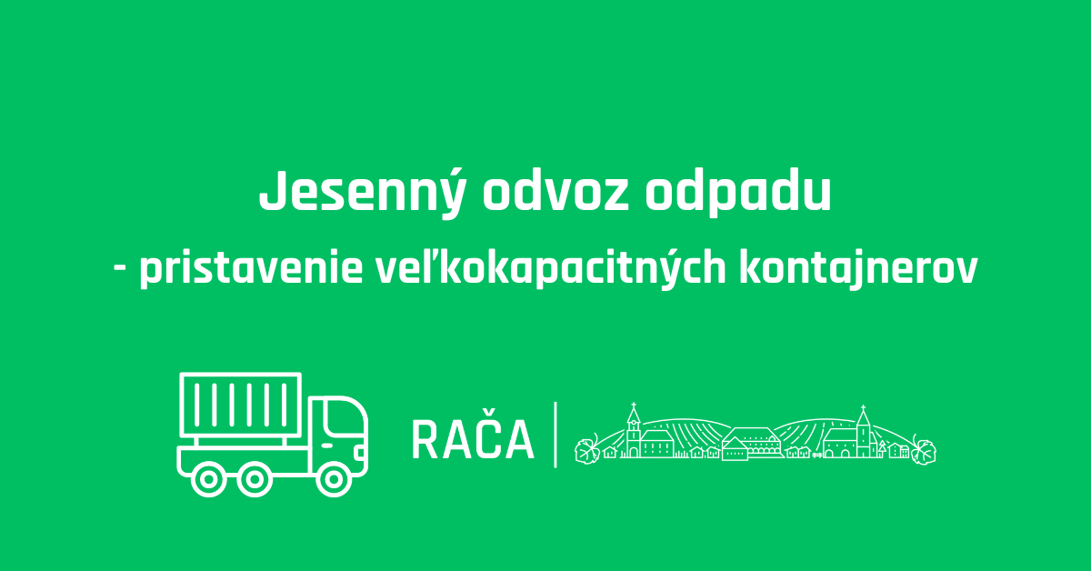 Jesenný zber odpadu – pristavenie kontajnerov