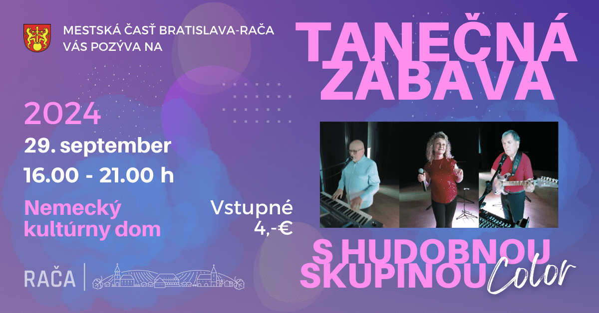 Tanečná zábava s hudobnou skupinou COLOR