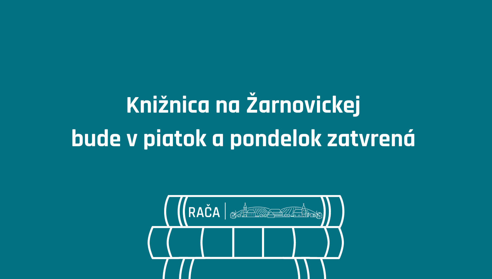 Knižnica na Žarnovickej bude dva dni zatvorená