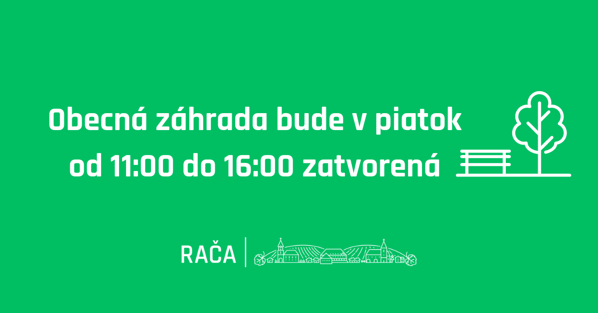 Obecná záhrada na Alstrovej bude v piatok zatvorená