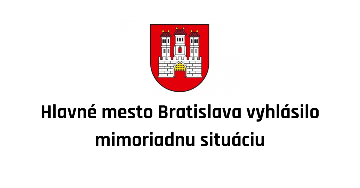 Bratislava vyhlásila mimoriadnu situáciu