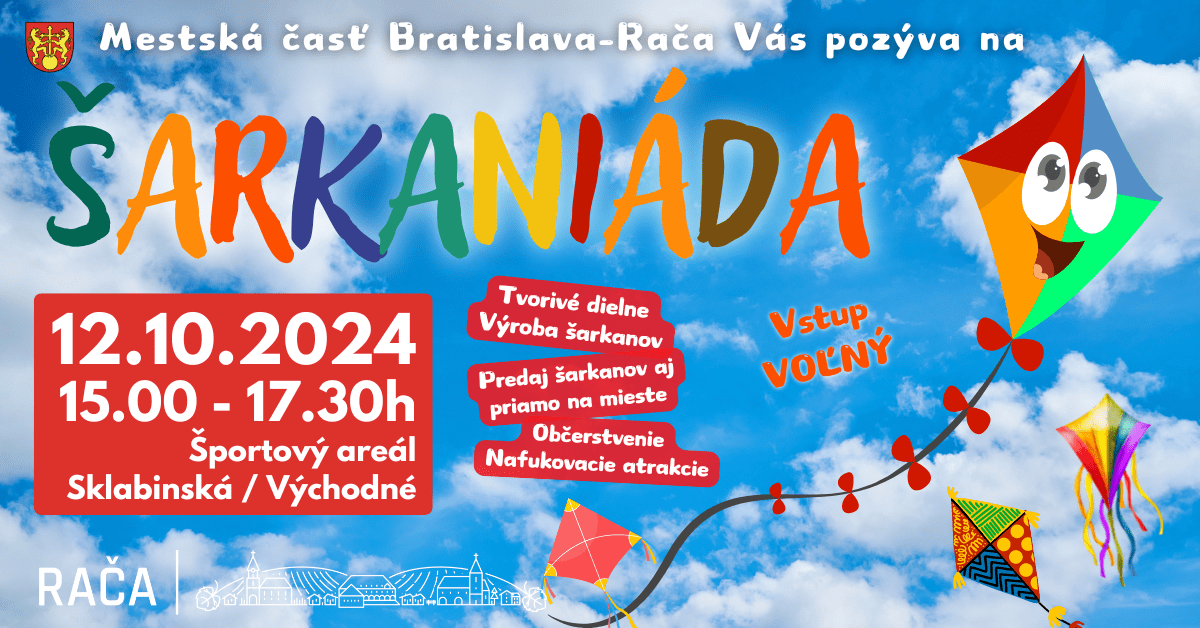 Obľúbené rodinné podujatie Šarkaniáda už 12. októbra