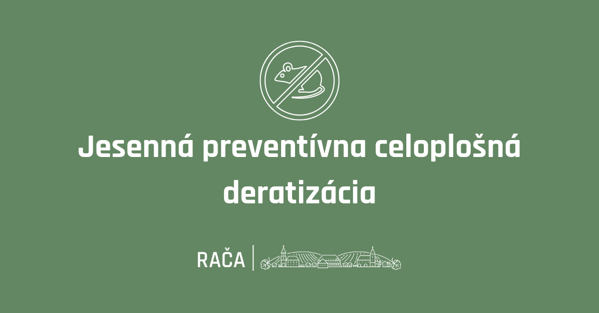 Jesenná preventívna celoplošná deratizácia