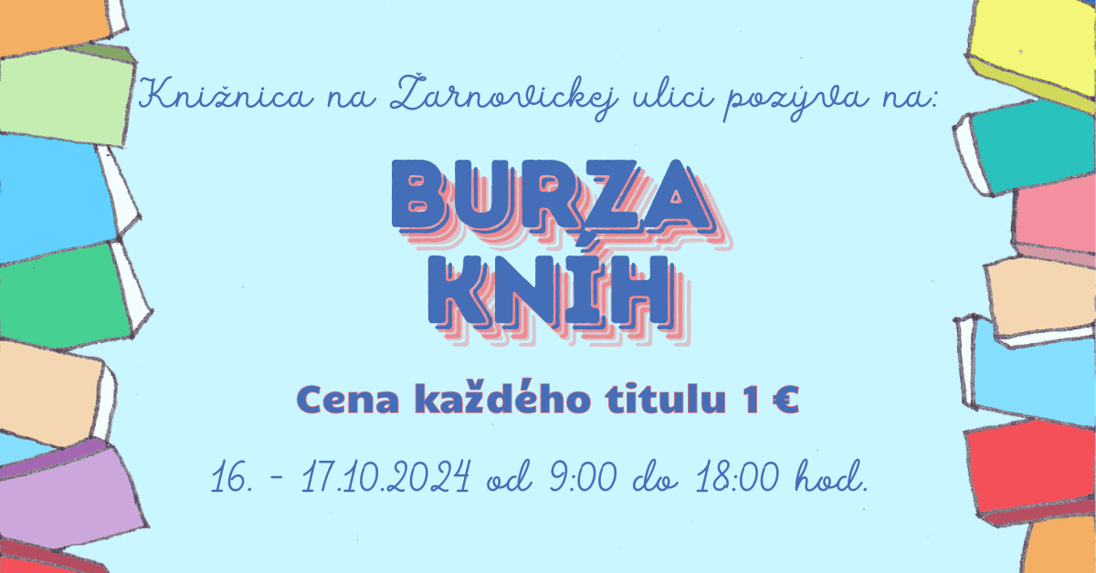 KS Žarnovická pozýva na burzu kníh za 1€