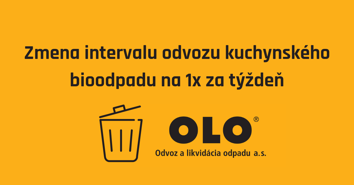 Kuchynský bioodpad s odvozom 1x za týždeň
