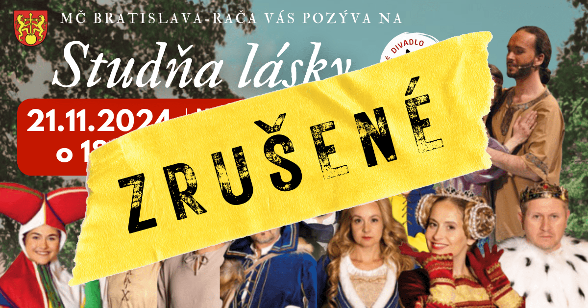 Predstavenie Mestského divadla Trenčín ZRUŠENÉ