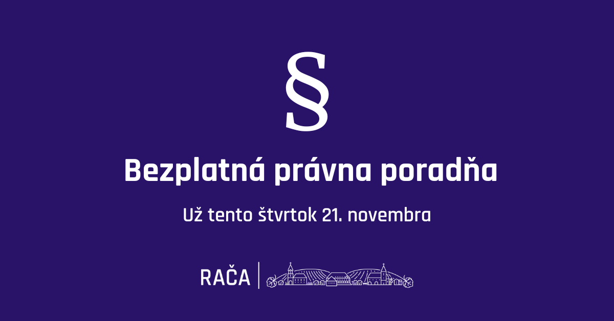 Bezplatná právna poradňa už tento štvrtok