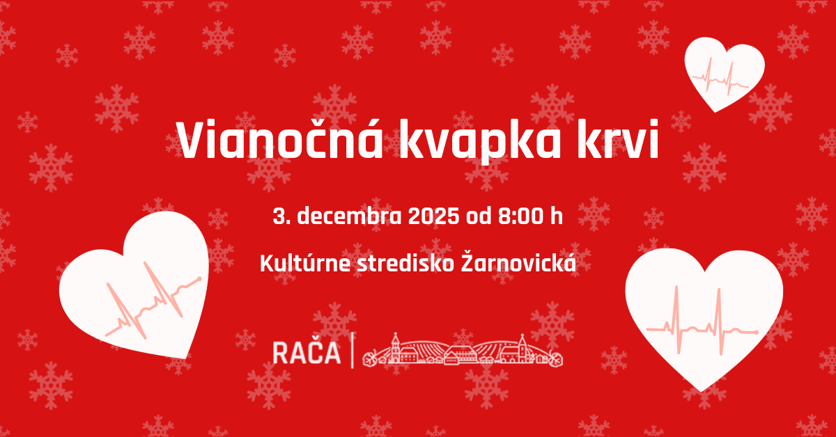 Príďte darovať vianočnú kvapku krvi