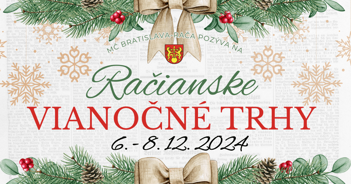 MČ ponúka Račanom predajné miesta na Vianočných trhoch