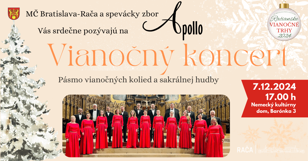 Spevácky zbor Apollo: Vianočný koncert