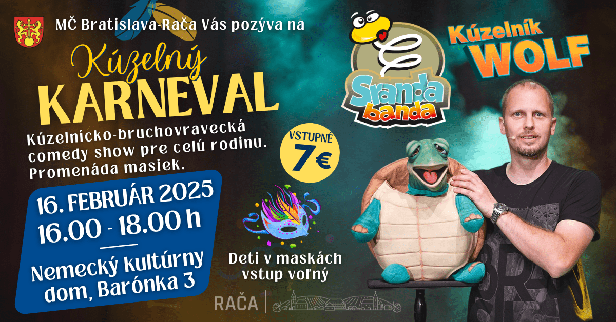 Kúzelný karneval – SRANDA BANDA a Kúzelník WOLF