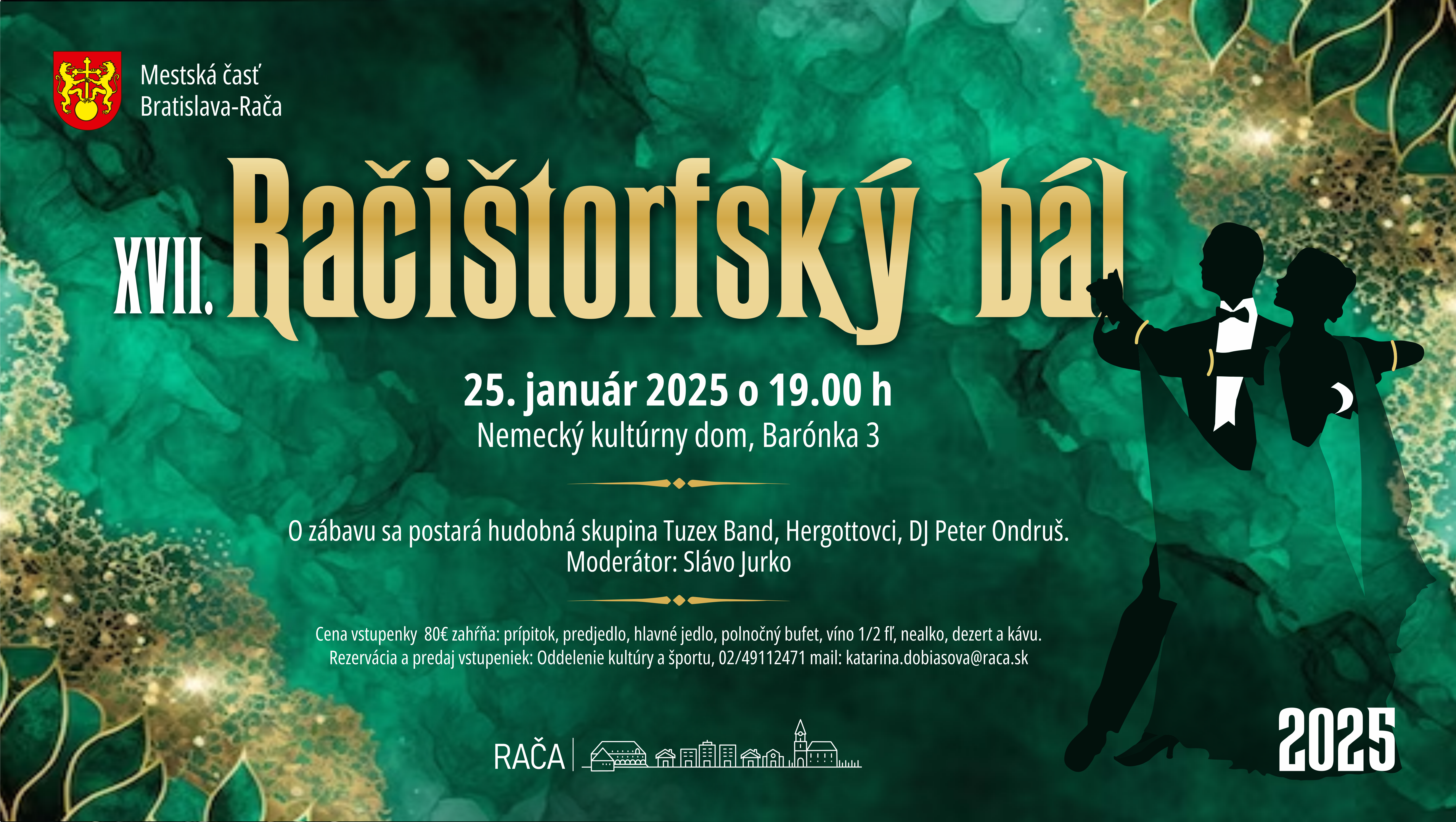 MČ Bratislava-Rača pozýva na XVII. Račištorfský bál 2025