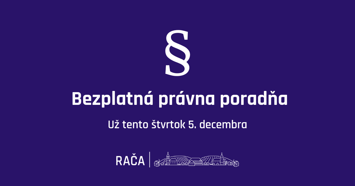 Bezplatná právna poradňa už tento štvrtok