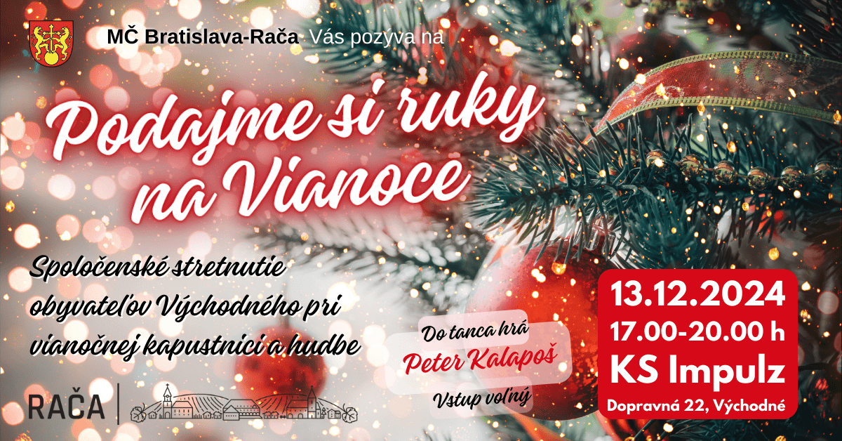 Východné: Tradičné stretnutie Podajme si ruky na Vianoce