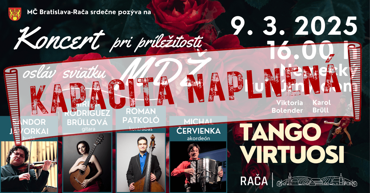 Jedinečný koncert pre račianske dámy k MDŽ