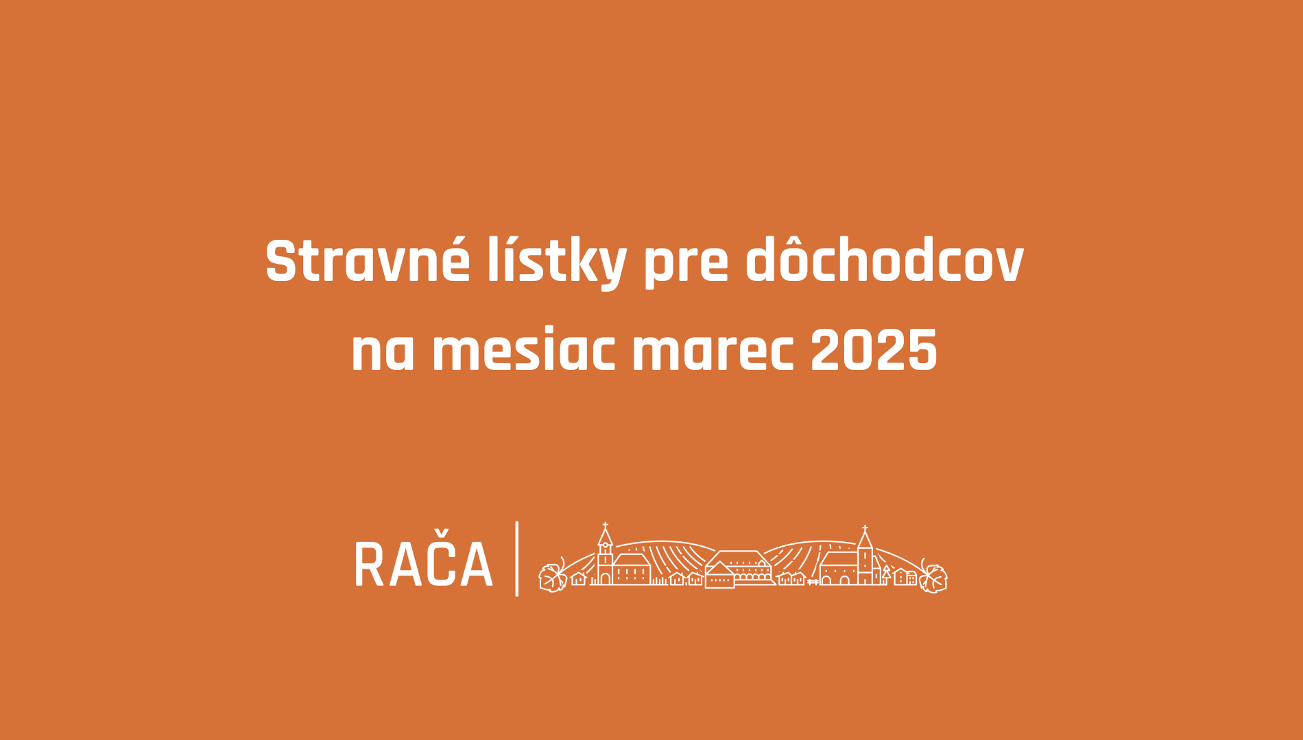 Stravné lístky pre dôchodcov na marec