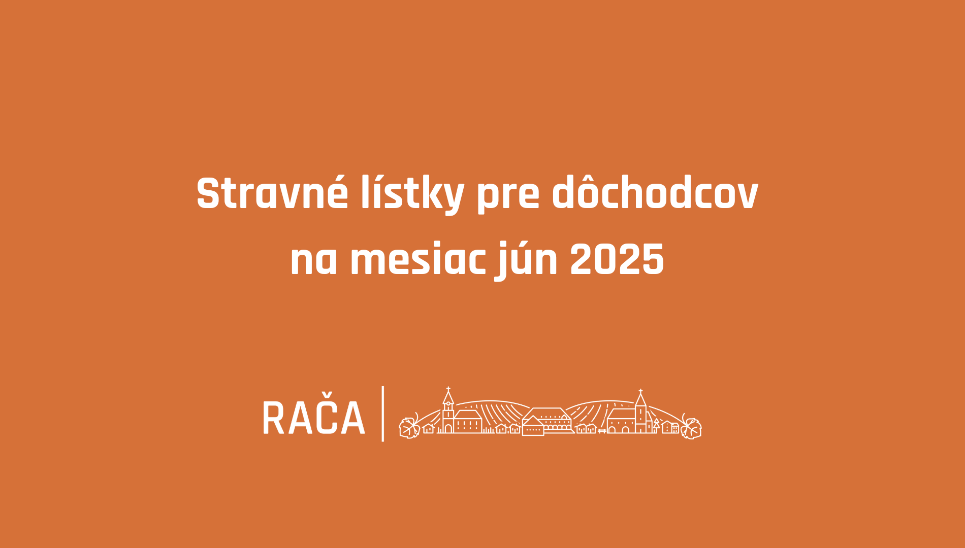 Stravné lístky pre dôchodcov na jún