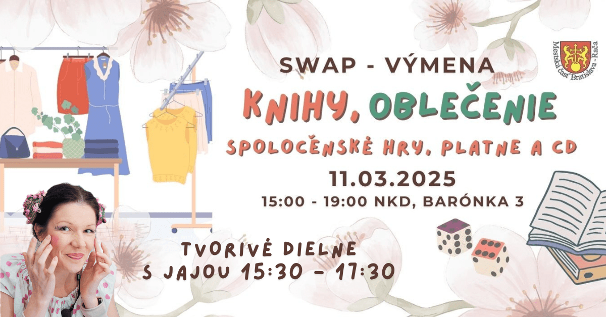 SWAP kníh, hier, platní, CD a oblečenia