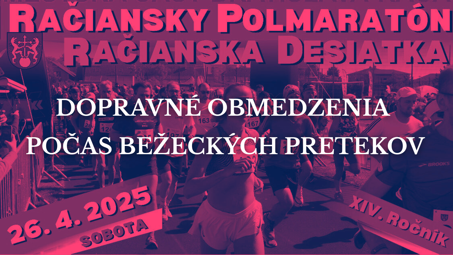 Dopravné obmedzenia v sobotu 26. apríla
