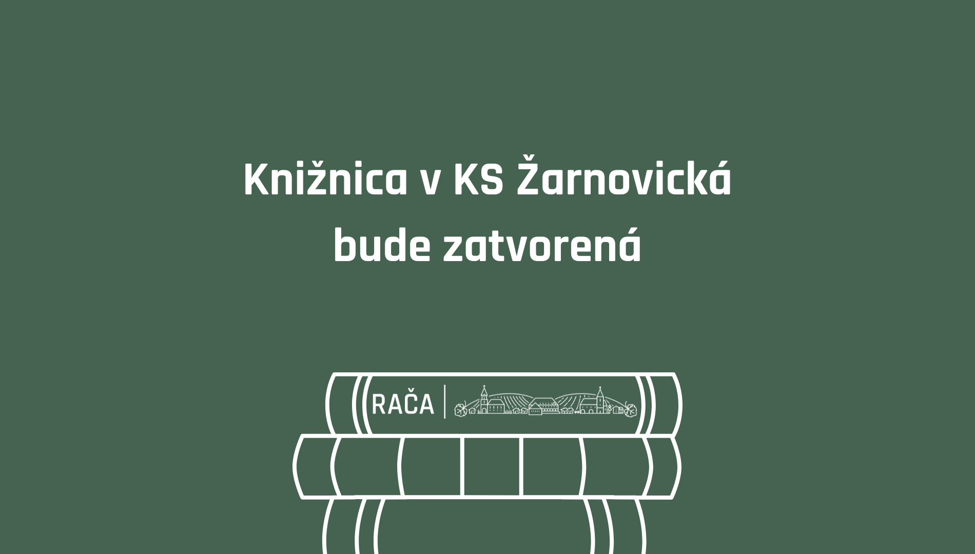 Knižnica bude v stredu a piatok zatvorená