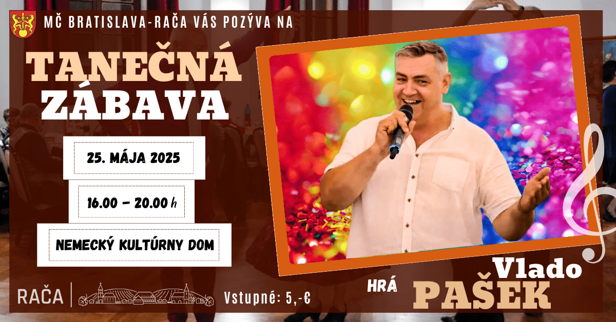 Vlado Pašek pozýva na tanečnú zábavu