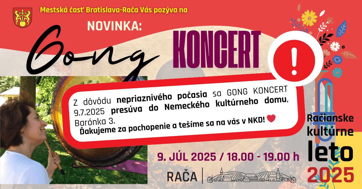 Novinka: Gong koncerty v Obecnej záhrade