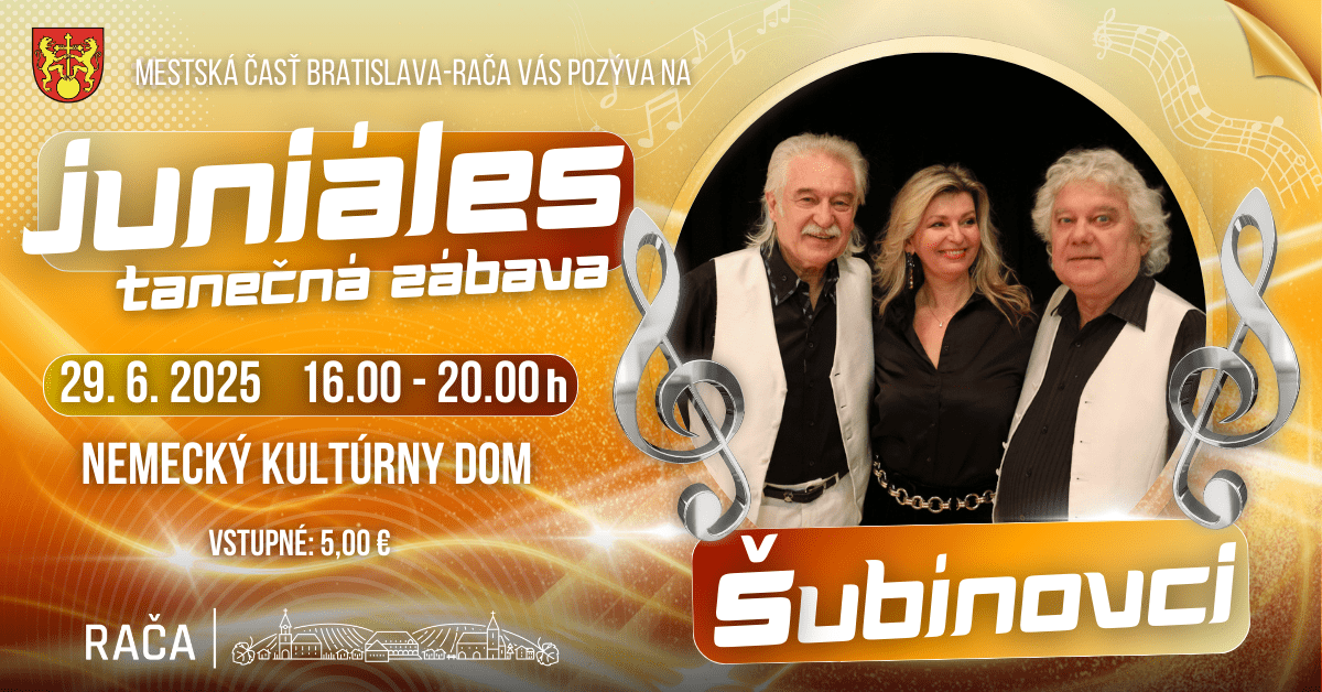 Juniáles – tanečná zábava so Šubínovcami