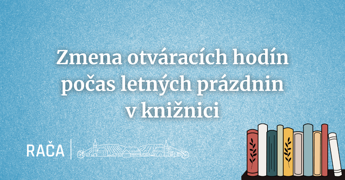 Zmena otváracích hodín knižnice v lete