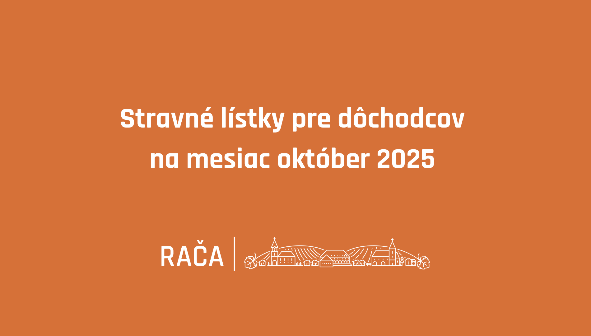 Výdaj stravných lístkov pre seniorov na 10/2025