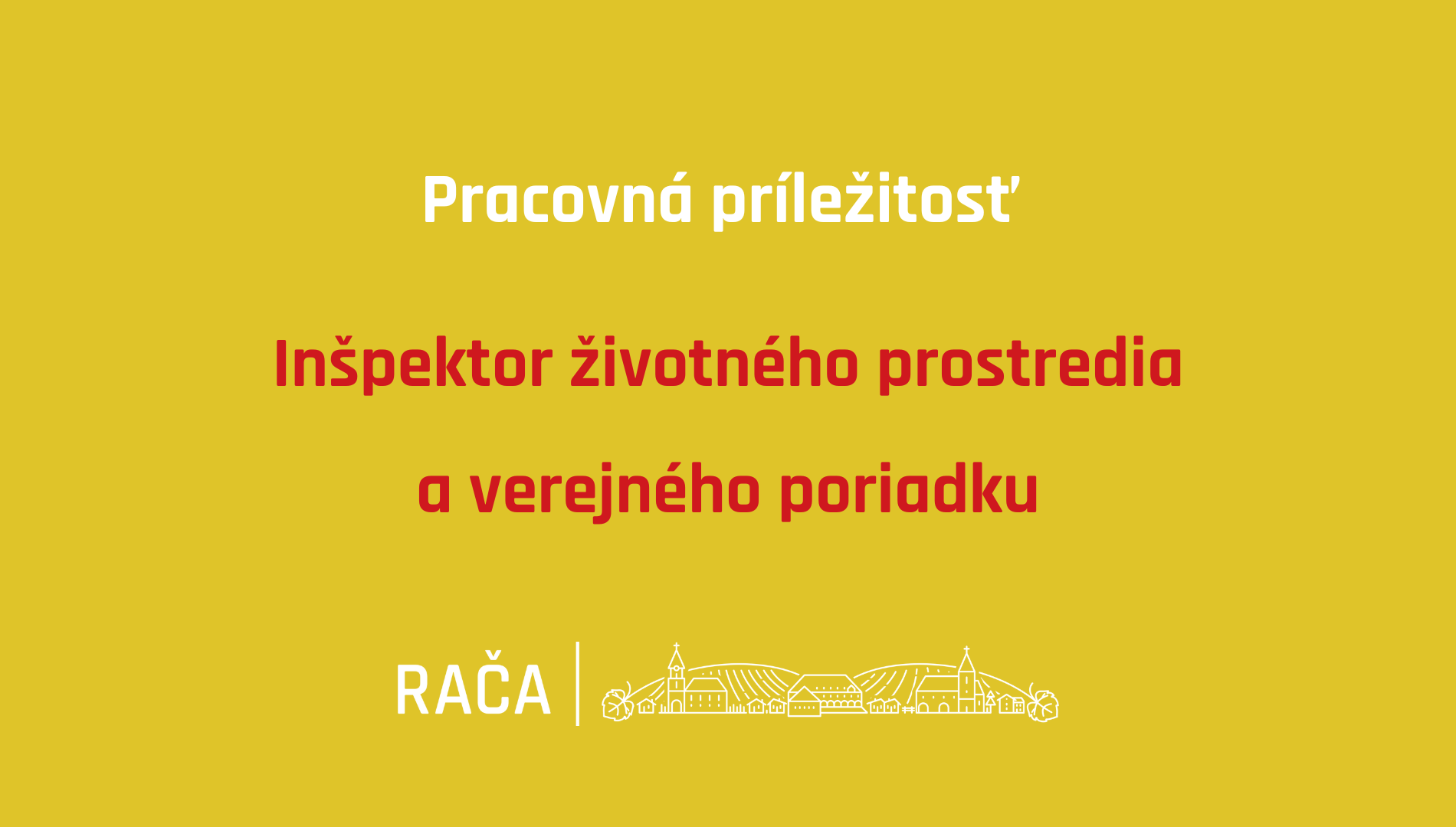 Hľadá sa inšpektor/ka životného prostredia