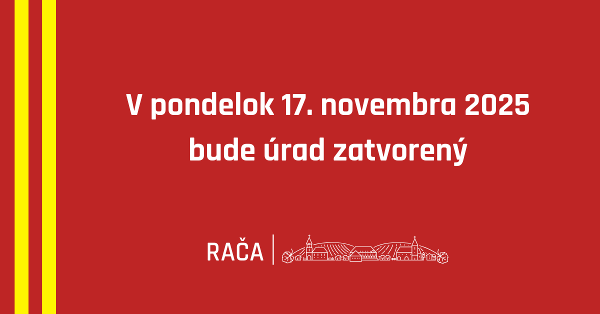 Miestny úrad bude 17. novembra zatvorený