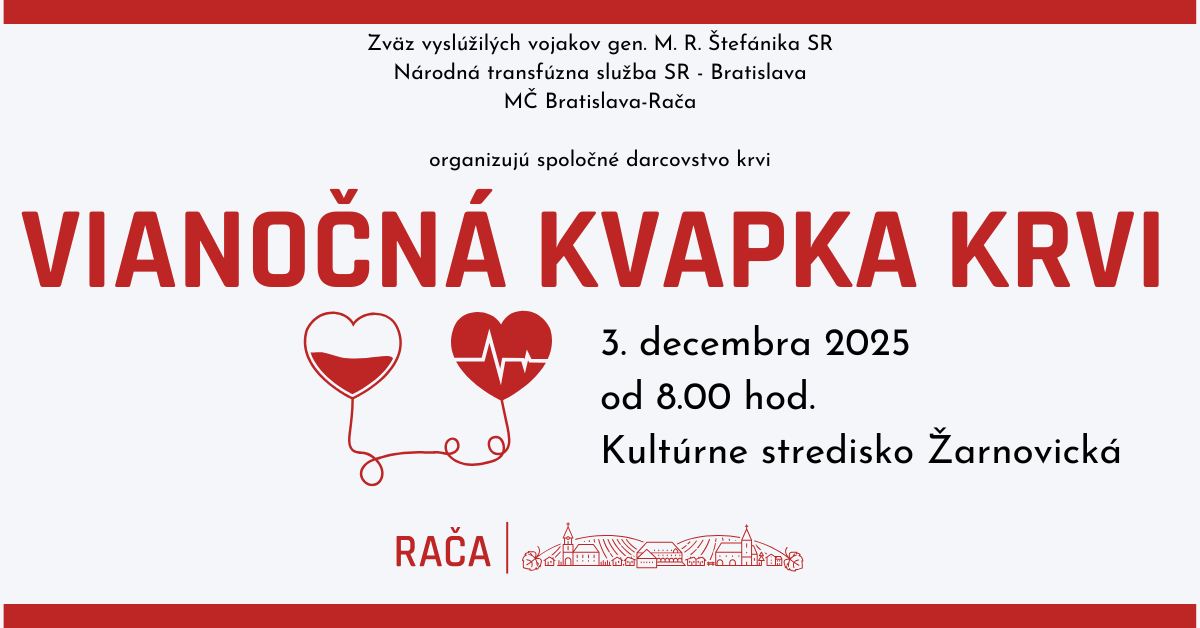 Darujte na Vianoce kvapku krvi