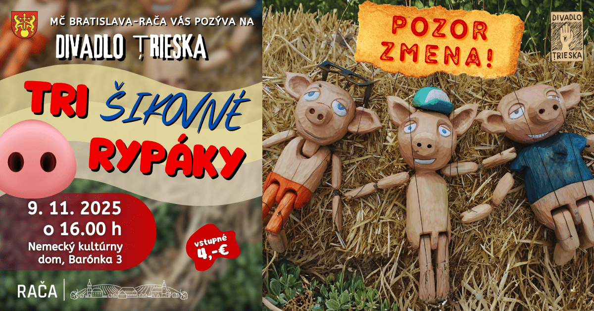 Zmena predstavenia – namiesto čerta tri prasiatka
