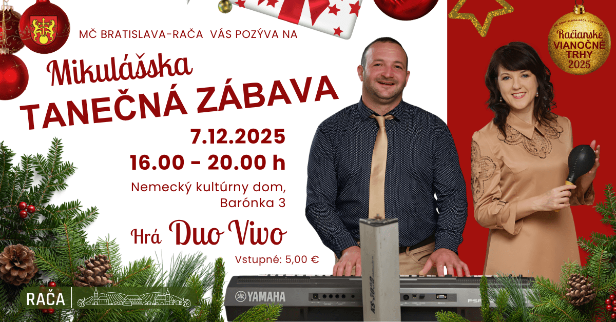 Mikulášska tanečná zábava s Duom VIVO