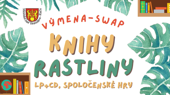 Výmena – swap kníh a rastlín 18.11. v NKD